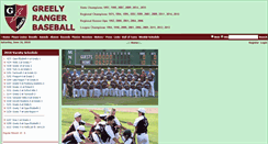 Desktop Screenshot of greelybaseball.com